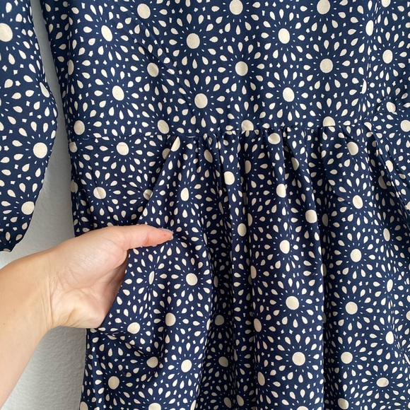 Yumi Navy Mink Dress with Pockets Sz Sm - Picture 2 of 3